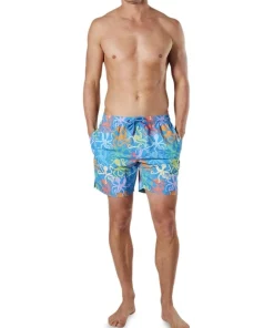 Best Sale 🥰 Mitch Dowd Men's Bright Octopus Repreve Swimshort In Blue 👍 -Maddox Shop unnamed file 331