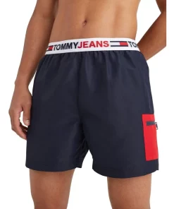 Coupon 👏 Tommy 👖 Jeans Swimshort In Navy 🎁