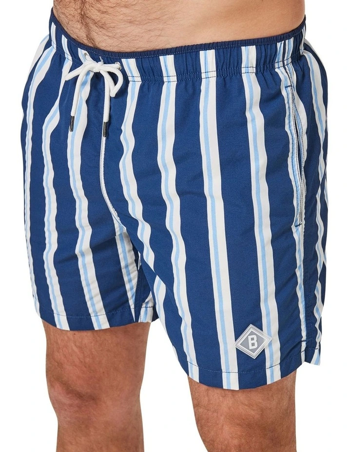Promo π Blazer Harry Multi Stripe Swim Short In Navy/White π 6 Promo π Blazer Harry Multi Stripe Swim Short In Navy/White π - Image 4