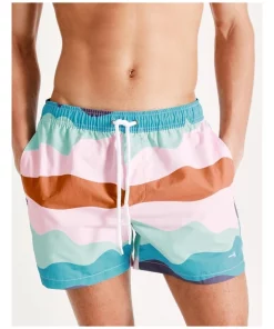 Hot Sale 🔥 Kenji Swim Wave Stripe Swim Short In Multi 🛒 -Maddox Shop unnamed file 371