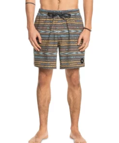 Cheap 🔔 Quiksilver Mix Volley Swimshort In Black 🎁