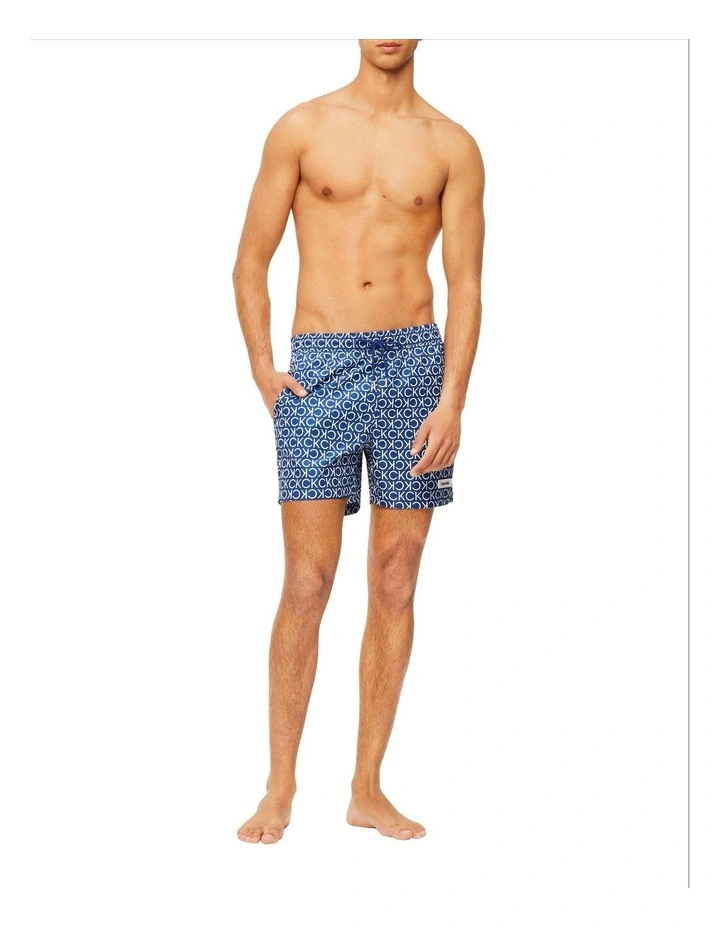 Best Pirce π Calvin Klein Core Solids Iconic Logo Medium Swimshort In Blue/White π 3 Best Pirce π Calvin Klein Core Solids Iconic Logo Medium Swimshort In Blue/White π