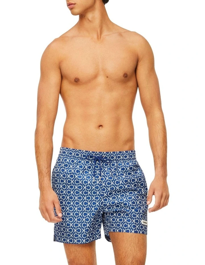 Best Pirce π Calvin Klein Core Solids Iconic Logo Medium Swimshort In Blue/White π 6 Best Pirce π Calvin Klein Core Solids Iconic Logo Medium Swimshort In Blue/White π - Image 4