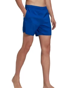 Outlet 🥰 Adidas Short Length Solid Swim Shorts In Blue 🧨 -Maddox Shop unnamed file 463