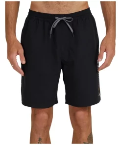 Promo 🎉 Quiksilver Balance Volley 18" Swim Shorts In Black ⌛