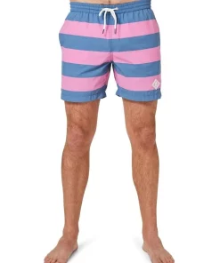 Wholesale ✔️ Blazer Knox Block Stripe Swim Short Denim/Taffy ✔️