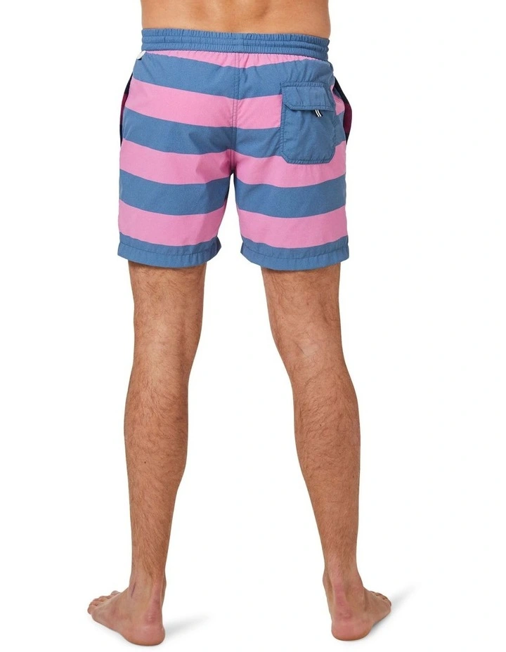 Wholesale ✔️ Blazer Knox Block Stripe Swim Short Denim/Taffy ✔️ 4 Wholesale ✔️ Blazer Knox Block Stripe Swim Short Denim/Taffy ✔️ - Image 2