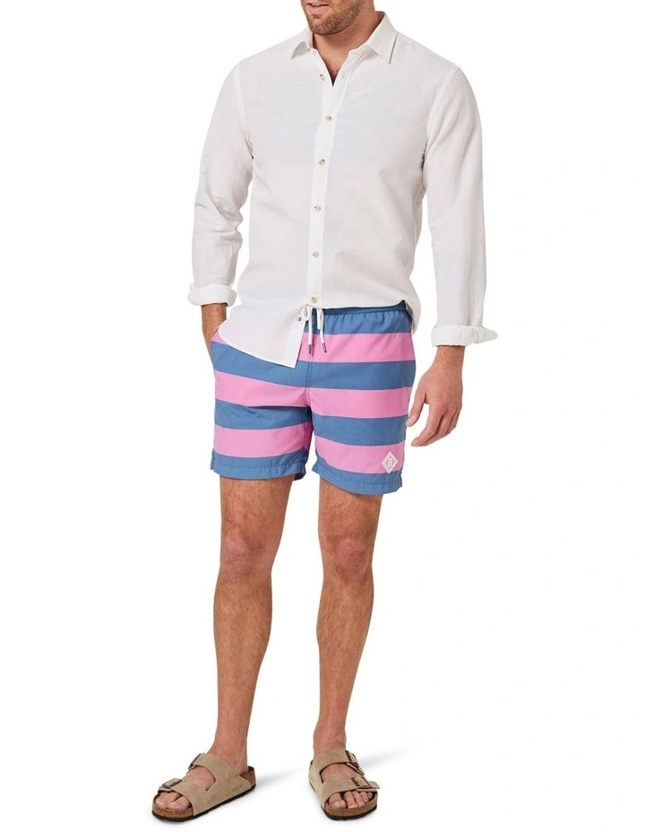 Wholesale ✔️ Blazer Knox Block Stripe Swim Short Denim/Taffy ✔️ 5 Wholesale ✔️ Blazer Knox Block Stripe Swim Short Denim/Taffy ✔️ - Image 3