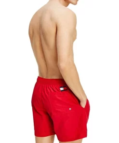 Flash Sale 🎉 Tommy Hilfiger Solid Flag Swimshort Primary In Red ✨ -Maddox Shop unnamed file 531