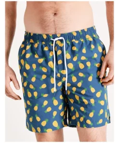 Best Pirce ❤️ Reserve Swim Pineapples Swim Short In Blue 😍 -Maddox Shop unnamed file 558