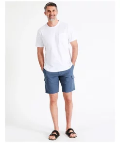 Flash Sale 😉 Tommy Hilfiger 1985 Harlem Cargo Shorts In Faded Indigo 🔥