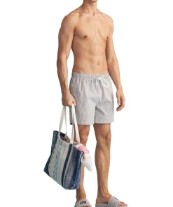 Discount 😀 Gant Seersucker Swim Short In Utility Green 🌟