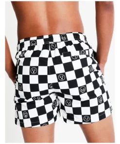 Coupon 🔥 Kenji Swim Checked Out Swim Short In Black 🔥 -Maddox Shop unnamed file 640