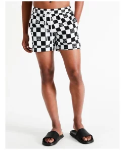 Coupon 🔥 Kenji Swim Checked Out Swim Short In Black 🔥 -Maddox Shop unnamed file 641