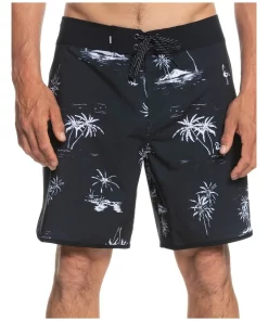 Best Pirce π₯ Quiksilver Surfsilk Scallop 18" Boardshort In Black π