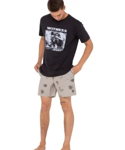 Best Sale 🥰 Rusty Smoke House Elastic Boardshort In Natural 🛒 -Maddox Shop unnamed file 688