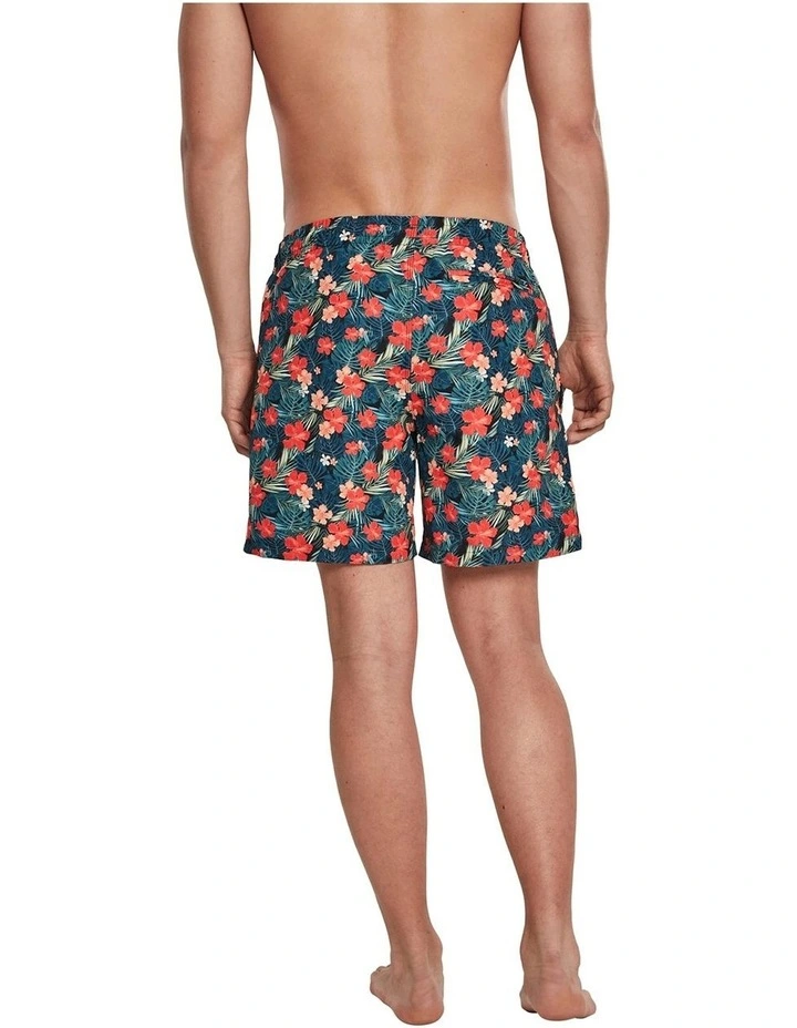 Buy ⭐ Urban Classics Tropical Pattern Swim Shorts In Multi ✔️ 6 Buy ⭐ Urban Classics Tropical Pattern Swim Shorts In Multi ✔️ - Image 4