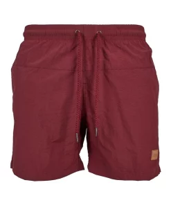 Best Pirce 🛒 Urban Classics Block Swim Shorts In Cherry 😀 -Maddox Shop unnamed file 706
