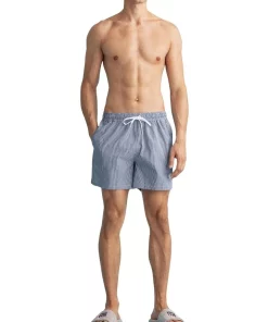 Budget 😉 Gant Seersucker Swim Short In Marine 🎁