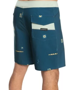 Best Pirce 🔥 Quiksilver Surfsilk 69 18" Boardshort In Majolica Blue 🛒 -Maddox Shop unnamed file 823