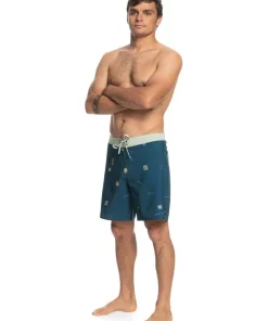 Best Pirce 🔥 Quiksilver Surfsilk 69 18" Boardshort In Majolica Blue 🛒 -Maddox Shop unnamed file 824