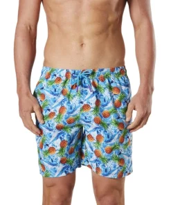 Wholesale 🛒 Mitch Dowd Men's Pineapples Repreve Swimshort In Blue 🎉