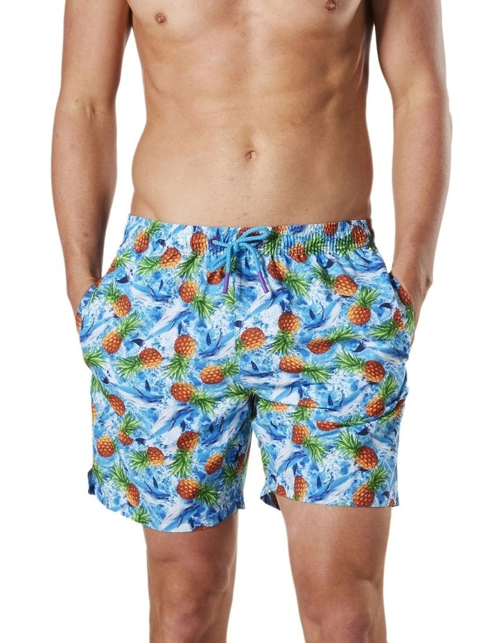 Wholesale ๐ Mitch Dowd Men's Pineapples Repreve Swimshort In Blue ๐ 6 Wholesale ๐ Mitch Dowd Men's Pineapples Repreve Swimshort In Blue ๐ - Image 4