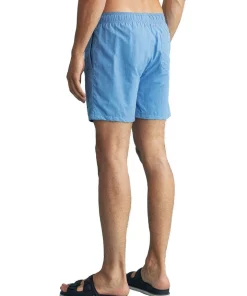 Deals 🎉 Gant Basic Swim Shorts Classic Fit In Blue ⌛ -Maddox Shop unnamed file 947